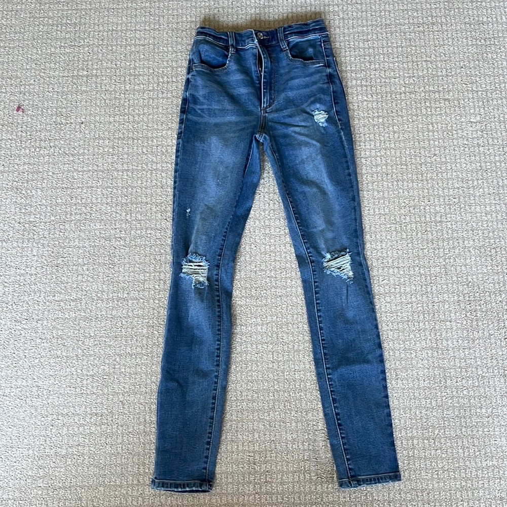 Garage Ripped Skinny Jeans